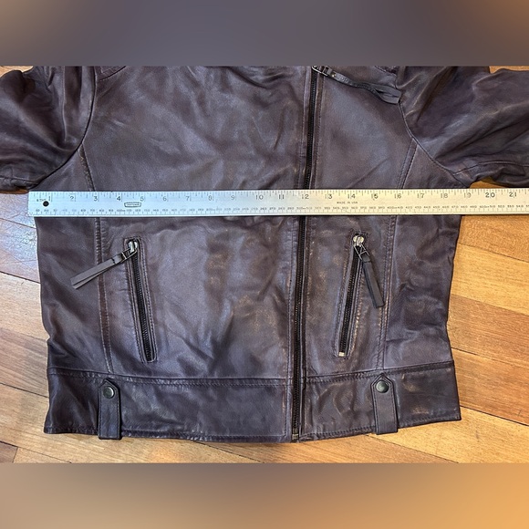 Bod & Christensen (Grace) steel mauve Leather biker Moto Jacket Medium NWT A30 - Picture 11 of 11